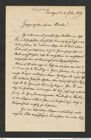 Nachlass Franz Steindachner, Brief von Ferdinand Krauss an Franz Steindachner (02.02.1879), Inv.Nr. 278.07, Seite 1